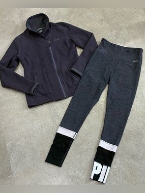 Womens NORTH FACE/VICTORIA’S SECRET PINK Leggings & Jacket, sz Small